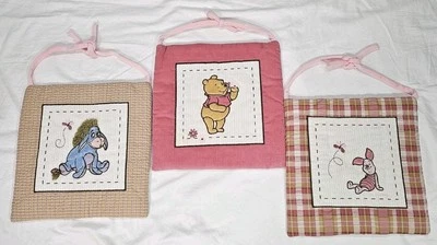 Colgantes de pared clásicos de felpa Winnie The Pooh 3 cuadrados para guardería Pooh Tigger Eeyore Foto 1 de 4