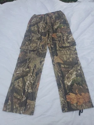 Pantalones camuflados Mossy Oak nuevos sin etiquetas para hombre talla pequeña 28-30" patas con cordón 32" entrepierna Foto 1 de 4