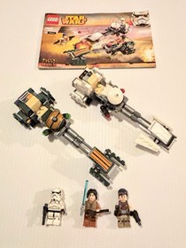 Lego Star Wars 75090 Ezra&rsquo;s Speeder Bike 100% Complete No Box