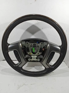 07-14 Escalade Yukon Acadia Steering Wheel Leather Woodgrain Heated Audio Cruise - Picture 1 of 22
