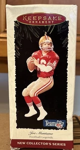 Hallmark Joe Montana San Francisco 49ers with box Keepsake Ornament - Picture 1 of 1