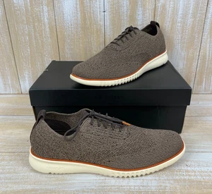 Cole Haan Hombres ZeroGrand Stitchlite Zapatos Oxford Tejidos Marrón Talla 13M NUEVO - Imagen 1 de 19