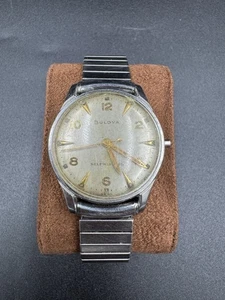 RELOJ BULOVA SUIZO 17J VINTAGE PARA HOMBRE AÑOS 50 CUERDA AUTOMÁTICA CAJA DE ACERO INOXIDABLE NS G - Imagen 1 de 20