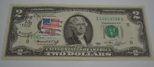 1976 TWO DOLLAR BILL Glasgow MT Canceled Stamp First Day Issue Uncirculated Apr - Picture 1 of 7