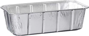 [2 Lb 50 Pack Disposable Loaf Pans Aluminum Tin Foil Meal Prep Bakeware - Cookwa - Picture 1 of 9