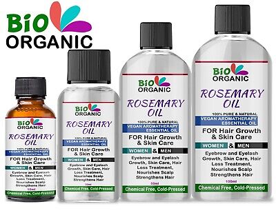 Rosemary Essential Oil 100% Pure Organic & Natural Aromatherapy Hair Growth Body • 2.99£