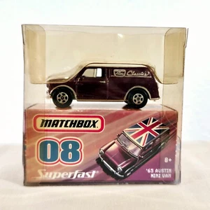 Matchbox Superfast Classics '65 Austin Mini Van Purple New & Sealed - Picture 1 of 6