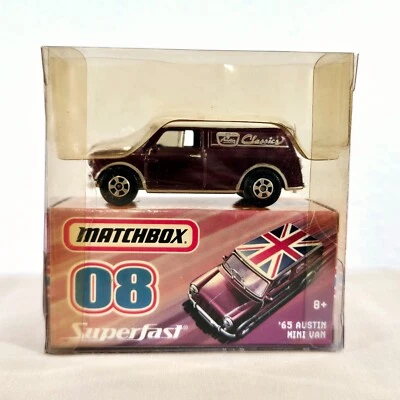 Matchbox Superfast Classics '65 Austin Mini Van Purple New & Sealed - Image 1 of 4