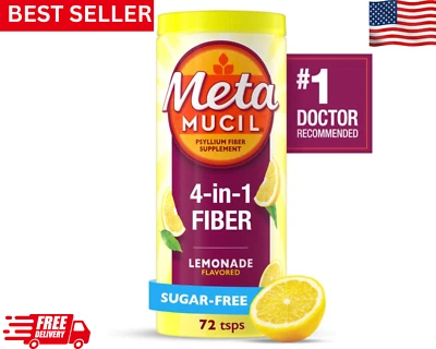 Metamucil Fiber Supplement, Fiber Powder for Digestive Sugar Free 72 Servings - Image 1 of 4