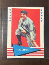 1961 Fleer Set Break Baseball Greats #31 Lou Gehrig (HOF) EX-EXMT+ Card