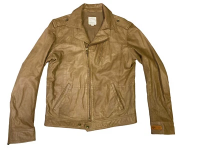 Chaqueta Diesel Para Mujer Tostada XL Estilo Motociclista Vintage Cuero Suave Usada en Excelente Condición Foto 1 de 4