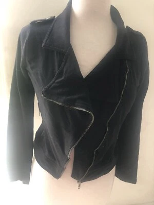 Chaqueta negra Mudd Love Peace Happiness talla mediana Foto 1 de 4