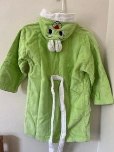 Animal Hooded Towelling Bathrobe Bath Robe Drying Dressing Gown Boys & Girls - Picture 1 of 4
