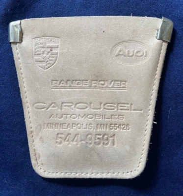 Vintage Porsche/Audi/Range Rover suede key wallet from Carousel in MN - Image 1 of 3