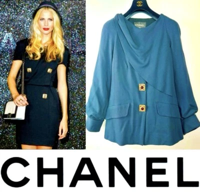6.7K Chanel Vintage 2011 Byzance Black Microtweed Jacket 34 36 4 6 Top Coat S M - Image 1 of 4