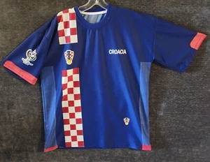 L Croatia 2006 World Cup Jersey Blue Soccer Football - Picture 1 of 7
