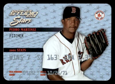 Pedro Martínez 2002 Donruss Studio #SS-43 estrellas platino #23/50 Foto 1 de 2