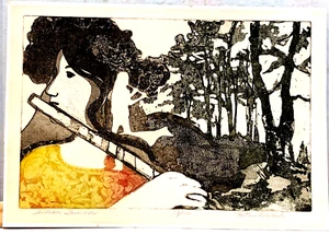 BEAUTIFUL VINTAGE SIGNED REITA NEWKIRK LIMITED EDITION 13/100 ETCHING SUMMER - Picture 1 of 6