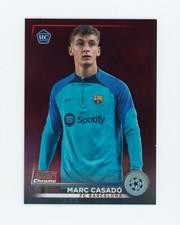 2022-23 Marc Casado Topps Stadium Club Chrome Red Refractor Rookie Card 4/5