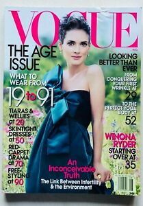 US Vogue magazine USA august 2007 Winona Ryder Craig Mc Dean Amber Valletta