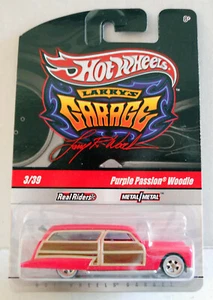 Hot Wheels Larry's Garage 3/39 púrpura Passion Woody Chase RealRiders metal/metal - Imagen 1 de 5