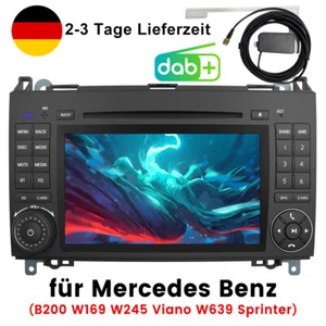 7'' Autoradio CD DVD DAB+ USB Für Mercedes Benz A/B Vito W169 W245 Sprinter Navi - Bild 1 von 15