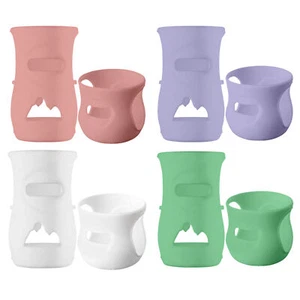 1x 100% Silicone Baby Bottle Sleeves for Avent Natural Glass Baby Bottles - Picture 1 of 16