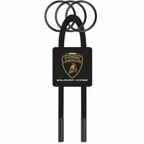 Automobili Lamborghini Rubber Keychain- Black Cover