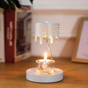 Rotating Candle Holder Magnetic Tray Aroma Candle Holder Cylinder Lampshade