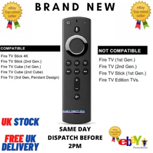 Voice Remote for Amazon Fire TV Stick,TV Cube LY73PR E9L29Y LDC9WZ EX69VW A78V3N - Picture 1 of 4