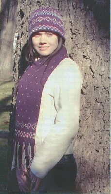 Alpaca Yarn Co Knitting Pattern #PT83 Painted Isles Scarf & Hat Adults Intermed - Image 1 of 2