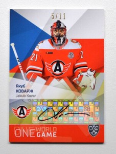 2021-22 Sereal KHL Platinum Autograph #ONE-A104 Jakub Kovar 05/11