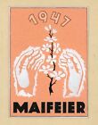 Maifeier 1947 1. Mai Berlin Hände Ast Blüten Blumen Gouache Mischtechnik