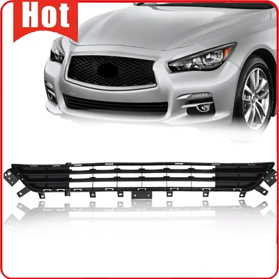 Front Bumper Lower Black Grille Fit 2018-2022 Infiniti Q50 Luxe Sedan IN1036113 - Image 1 of 4