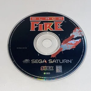 Black Fire SEGA SATURN 1996 Vintage Video Game DISC ONLY Tested And Working - Picture 1 of 5