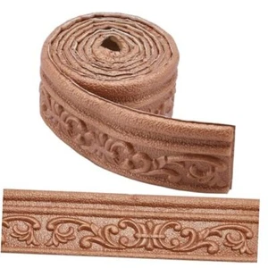 82.5 x 3 Inch Brown Crown Molding Peel 83"L x 3"W 3D Crown Brown 82"L x 3"W - Picture 1 of 7