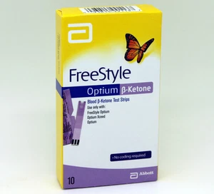 FREE STYLE OPTIUM B CHETONE 10 STRISCE FREESTYLE B-CHETONE ABBOTT - Foto 1 di 1