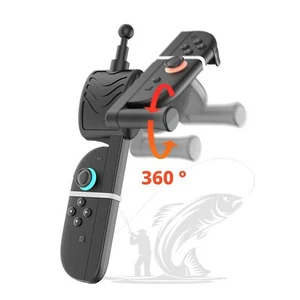 Immersive Fishing Rod for Nintendo 2 - Black ABS Handle - Picture 1 of 11