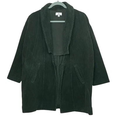 AG Adriano Goldschmied Corduroy Jacket Womens S Green Open Oversized Pockets NEW - image 1 of 4