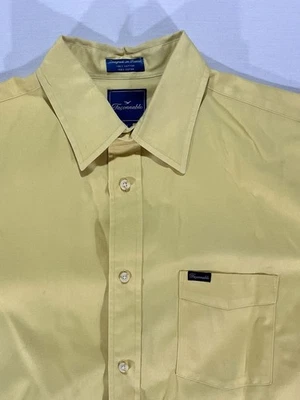 Camisa de manga corta amarilla grande Faconnable para hombre Foto 1 de 4