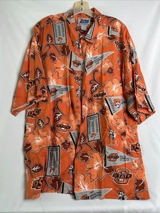 Reyn Spooner Hawaiihemd Herren XL Oklahoma State OSU Sports Championship Rayon - Bild 1 von 5