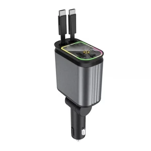 Gestion des câbles sans effort avec chargeur de voiture rétractable à charge - Photo 1 sur 25