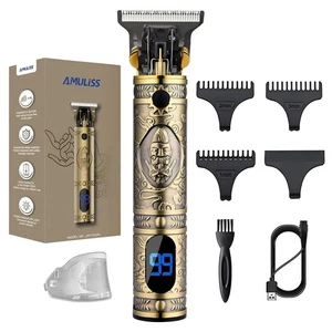 Professional Mens Hair Clippers Zero Gapped Cordless Hair Trimmer Professiona... - Picture 1 of 6