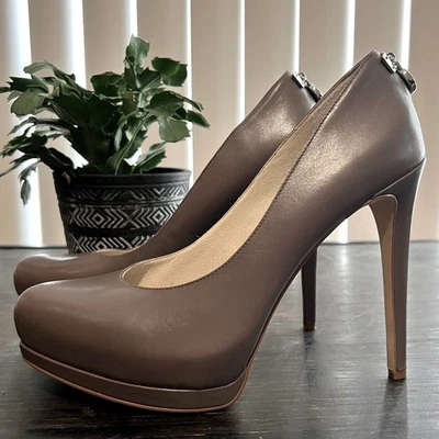 Michael Kors Rich marrón topo elegantes tacones ultra altos Foto 1 de 4