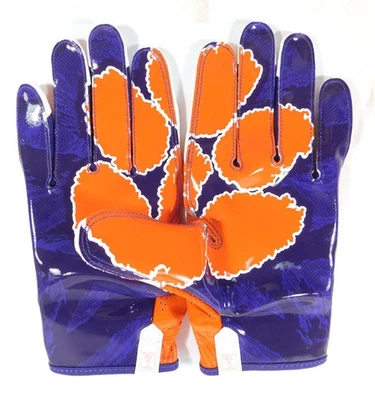 Guantes de fútbol americano Nike tejido vapor NCAA Clemson Tigers receptores 3XL PGF395-150 Foto 1 de 4