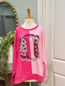 Womens Fantastic Fawn Sequin Boots Blouse Size Large NWT - Picture 1 of 2