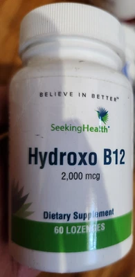 Seeking Health - Hydroxo B12, 2 000 mcg, 60 pastillas - CADUCIDAD: 2027 Foto 1 de 4