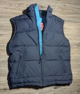 Boys Premium Union Bay Puffer Vest Sz Medium, Black/Blue - Picture 1 of 4