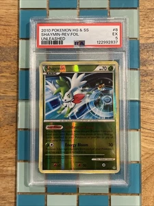 GRADED PSA 5 2010 Pokemon HG & SS Shaymin-Rev.Foil Unleashed #8 - Picture 1 of 2