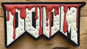 “Doom” Logo Patch Bloody Variant - Picture 1 of 2